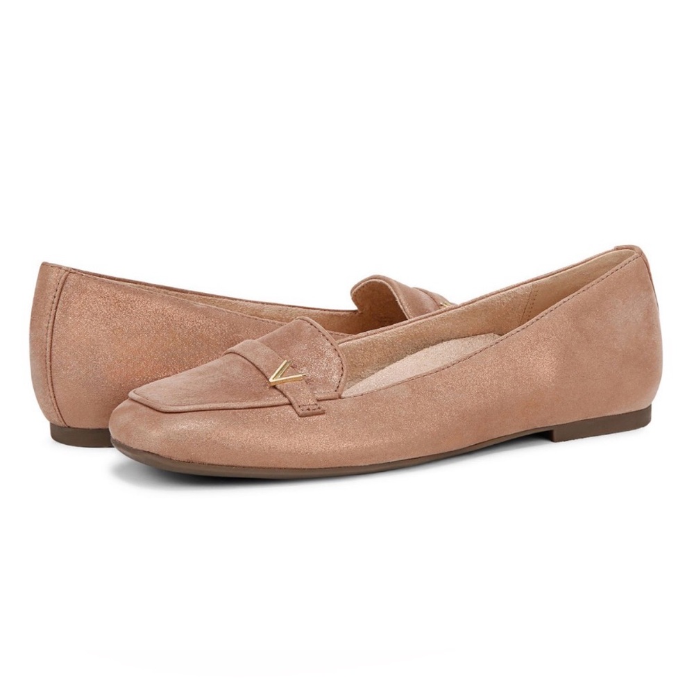 Vionic Women's Hayes Rose Gold Loafers - Picture 3 of 6